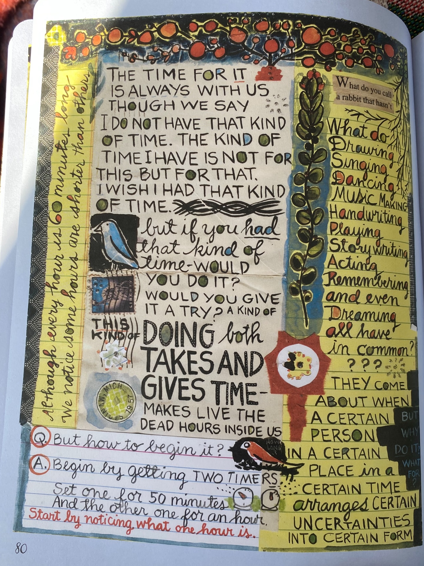 What do drawing, singing, dancing, music making, handwriting, playing, story writing, acting, remembering, and even dreaming all have in common? They come about when a certain person in a certain place in a certain time arranges certain uncertainties into certain form.
- Lynda Barry @thenearsightedmonkey
Read the full essay on my blog!
#flutelessons #fluteteacher #bostoncreatives