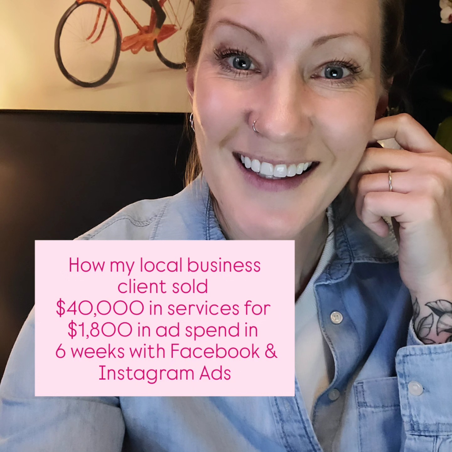 This was one of my favourite Facebook ad campaigns in 2024.
For this local spa, we used a stacked ad strategy combining Traffic Ads, Retargetting Ads, and Lead Generation Ads to attract, warm up, and sell to clients.
It worked like magic ✨️
Here's what the breakdown looked like ⬇️
📈 6 weeks running
😊 118 new leads
💸 $1,800 in ad spend on Facebook & Instagram (including testing $)
💰 $40,000 in service sales to 46 clients
Interested in how Facebook & Instagram ads can help your local service based business generate new leads and increase your sales?
Reach out 😊
#realclients #realresults #onlineads #localbusiness #leadgneration #facebookads #Ontario #stratfordontario #spendmoneytomakemoney #servicebasedbusiness