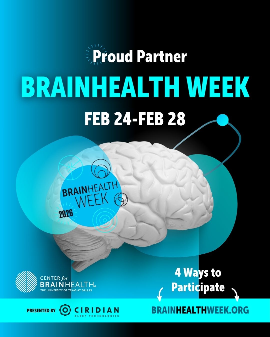 📣 We are partnering with @centerforbrainhealth4 and joining the Great Brain Gain movement during BrainHealth Week 2026!
Check out their event line up and all the ways you can participate #LinkinBio #BrainHealthWeek #AmericanBrainCoProud