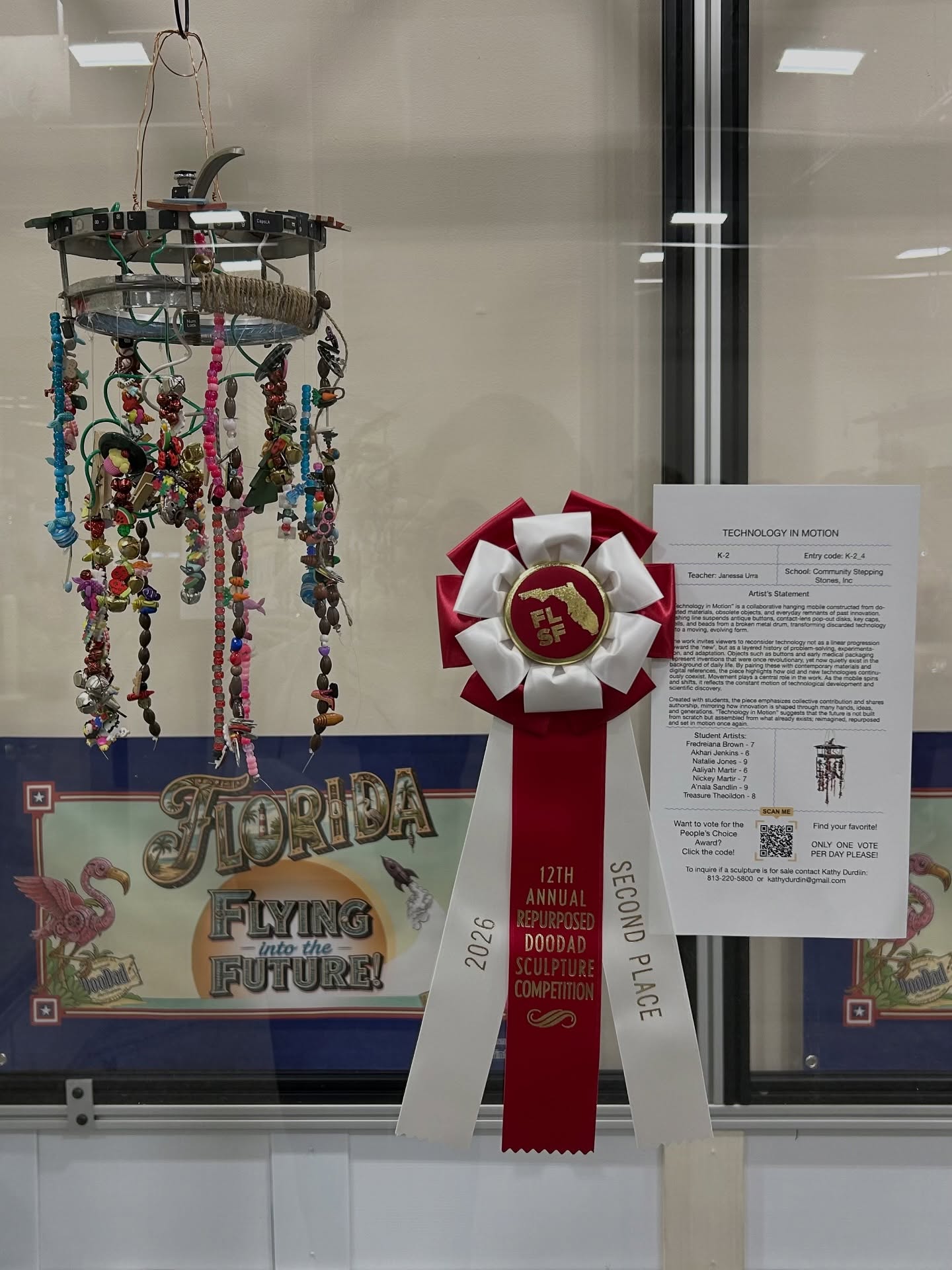 So proud of our students and team! 🎉✨
Their creativity and teamwork earned SECOND PLACE in the Annual Repurposed Doodad Competition at the Florida State Fair! They truly showed what is possible when young minds are given the space to create. Way to go CSS! 🏆🎨
@flstatefair #flstatefair #floridastatefair
