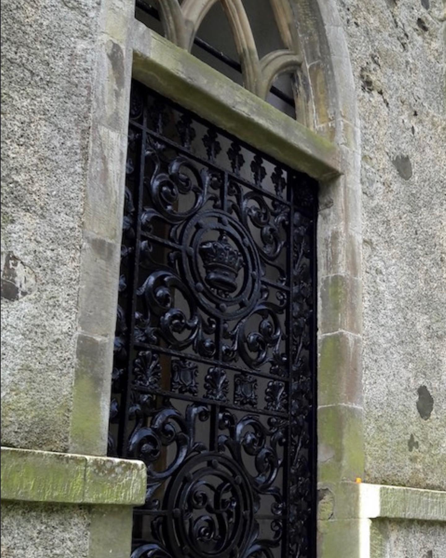 Door at Duff Family Mausoleum, Duff House, Banff, UK