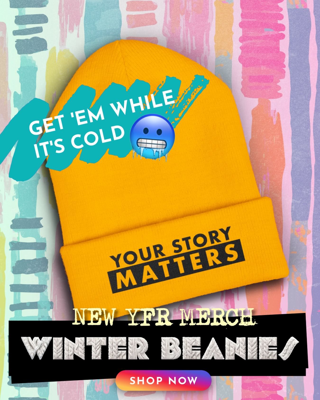 Get ‘em while it’s STILL cold! 🥶❄️☃️ Head to our link in bio or yourfaithfulreader.com to shop in our merch store. Choose from cozy apparel and accessories, stay warm, and thank you for supporting live independent theatre.