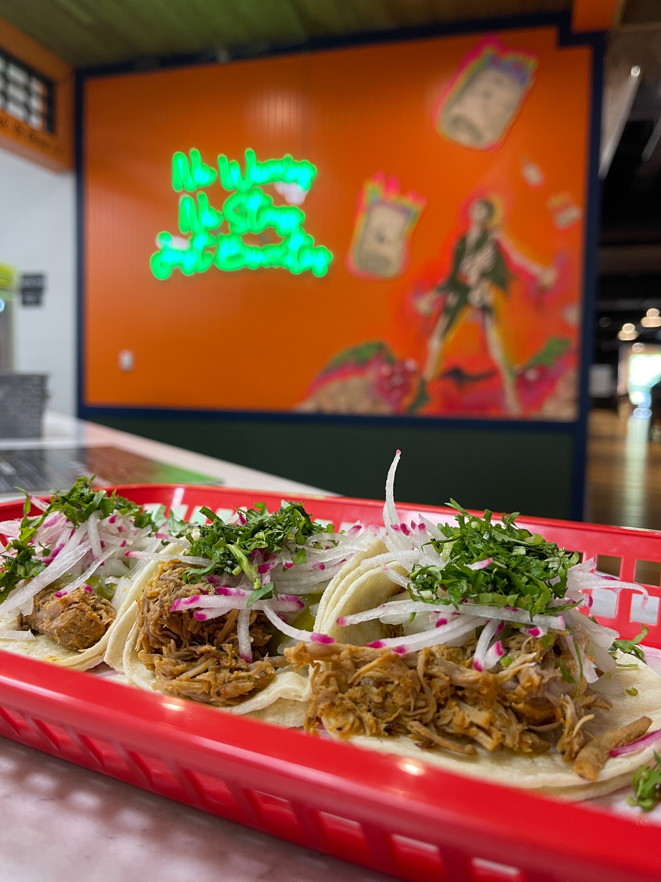 If it’s Tuesday, it’s tacos. KB’s Burritos is bringing the flavor with three tacos for the price of two all day long. Pick your favorites and go for it! While you’re at it, grab a burrito, chips and guac, or a little something sweet to round it out.
And if you didn’t know, Tuesdays also mean Trivia Night at The Warehouse. Tacos + Trivia = your new favorite Tuesday tradition.