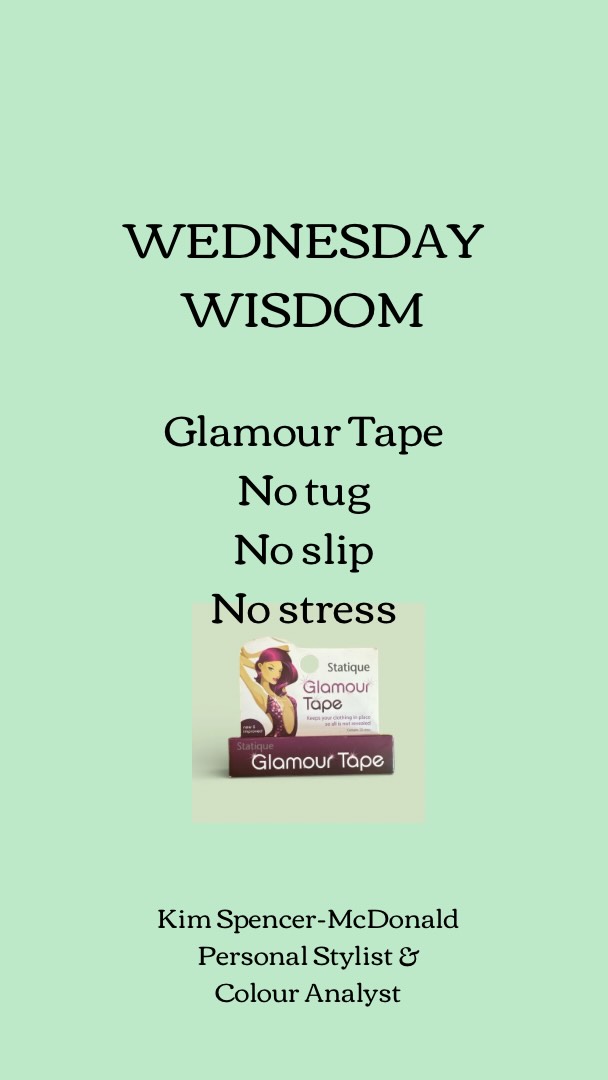 Wednesday Wisdom 💡
Every stylist has a secret weapon and this is one of mine.
Glamour tape is that tiny investment that saves you from tugging, adjusting, and worrying all night long.
Whether it’s a wrap dress that gapes, a neckline that shifts, or a strapless number that needs to stay put, a few strips and you’re sorted. 👗
Confidence isn’t just about what you wear, it’s about knowing it’s going to stay where you put it.
Comment Glamour below and I’ll message you the link to purchase and I’m not affiliated with Glamour Tape in any way 😘
#WednesdayWisdom
#StylistSecrets
#personalstylistnz