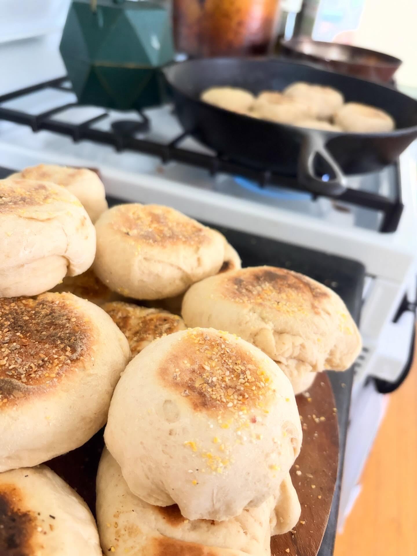 They might be lumpy but they are still going to be yummy! #englishmuffin