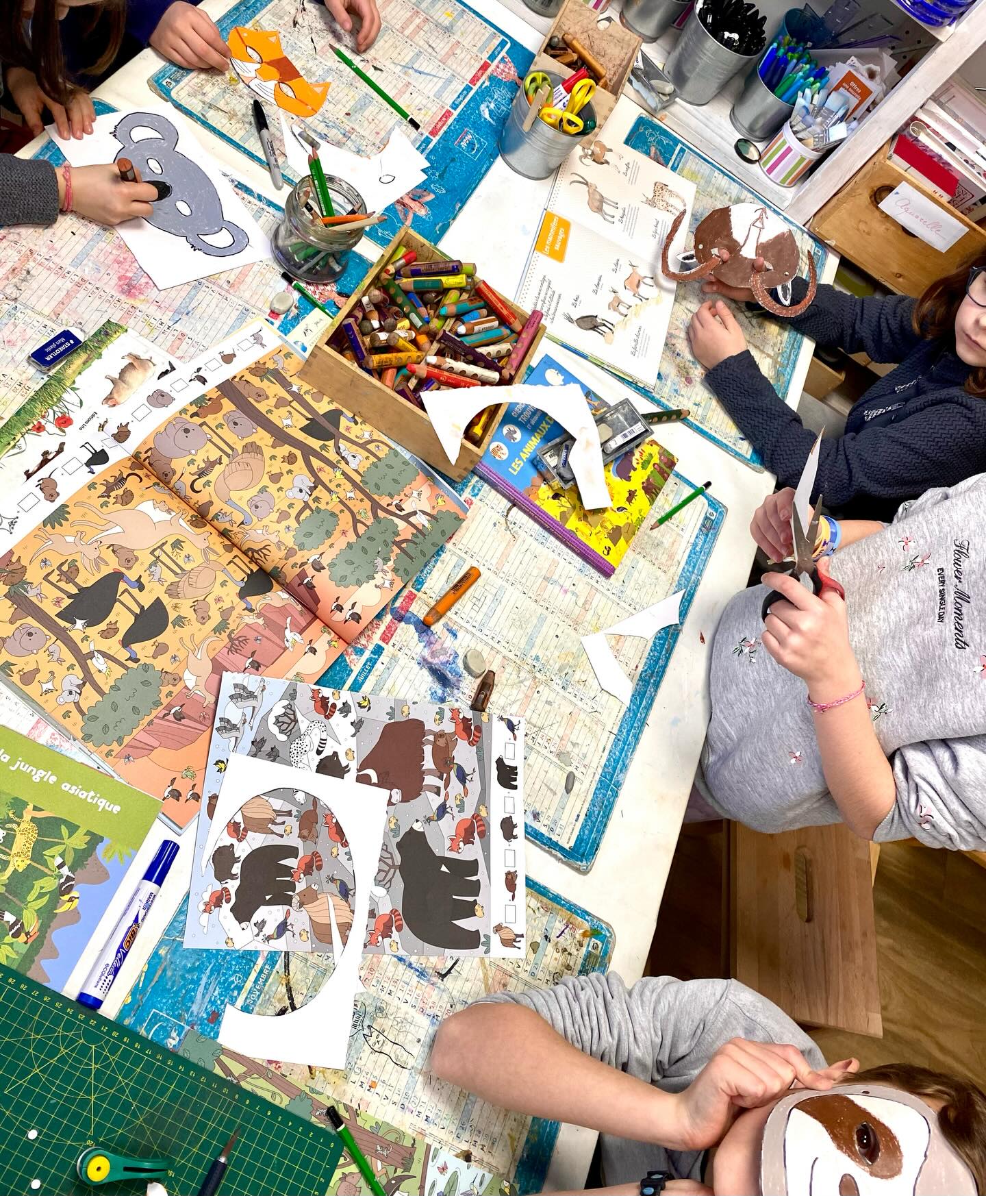 Atelier masques de #carnaval #stabilowoody #kidsart