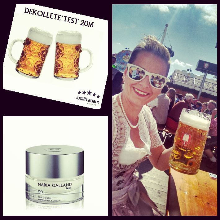 Nicht nur zur Wies´n ist eine richtige Hals- & Dekolletépflege wichtig, Creme No. 90 Maria Galland wurde erfolgreich getestet!! :-) Wies´n Check bestanden 👍💪 #oktoberfest #beauty #m #kosmetik #salzburg