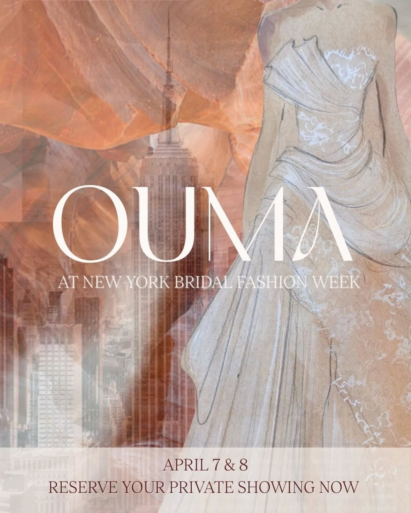 We’re bringing OUMA to the world 🌍
New York Bridal Week private showing & @barcelonabridalfashionweek_ (booth 277).
See our newest silhouettes in person.
To book:
PR & Press: melissa@mvccommunications.com (NYC only).
Sales & Appointments: sales@om-designstudio.com
Limited spots — book your appointment to experience OUMA firsthand.
#OUMAAtelier #NYBridalWeek #BarcelonaBridalWeek #BridalCouture #BridalTrend