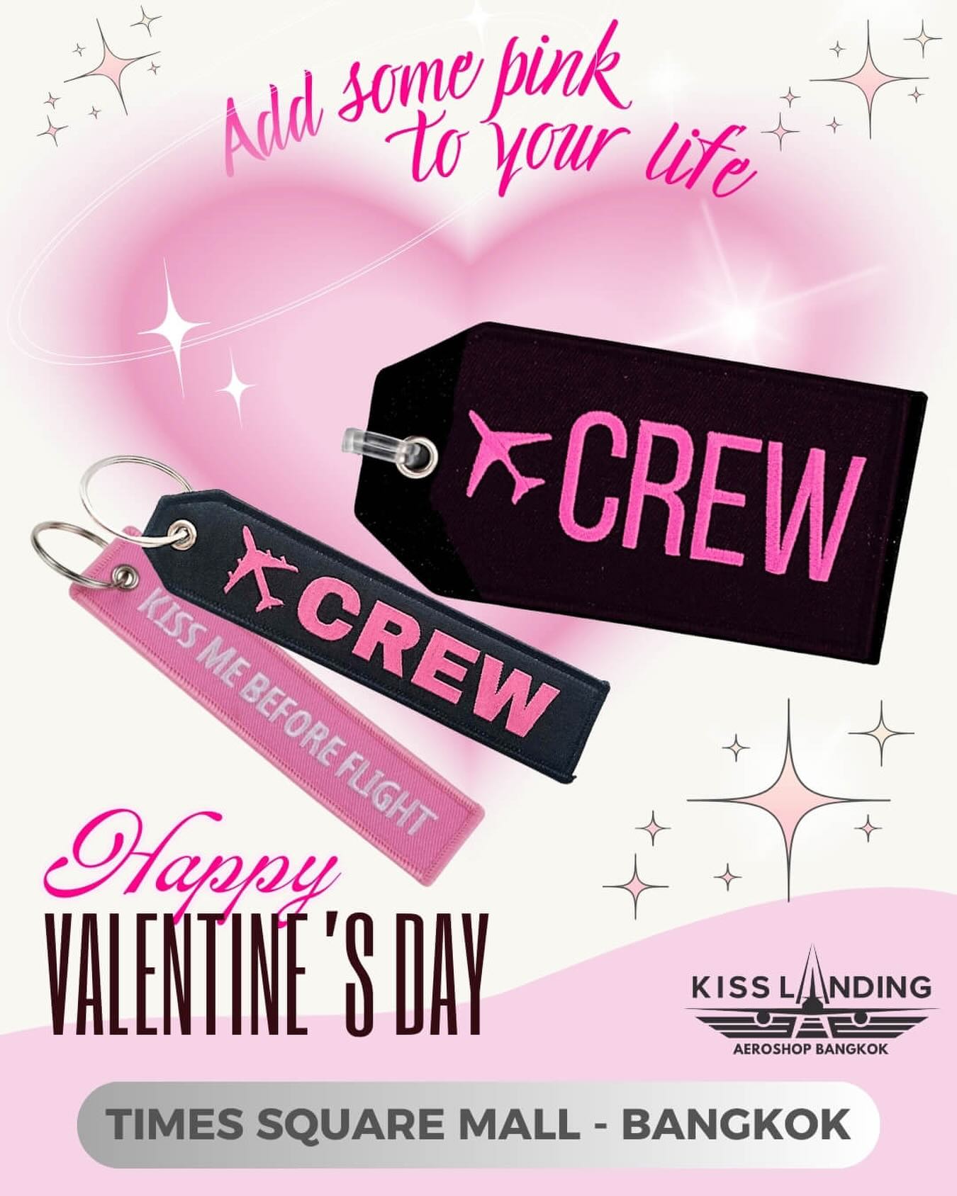 Need some gifts idea? Happy Valentine’s day ! ❤️
Keyrings 180 THB, Luggage Tags 200 THB
Visit our store in Bangkok, Times Square mall @ Asoke
Open everyday 10.30am to 7pm
#aviationlovers #thaiaviation #aviationgifts #thaicrew #crewlifeofficial
