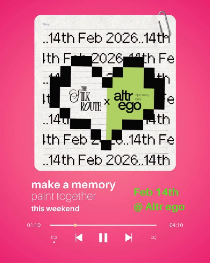 This one’s for the self-lovers, the lovers, and the quiet creatives 💛
Come paint, color, slow down, and simply be.
You pick your slot, I’ll paint along with you.
Time slots:
12:00PM - 1:30PM
2:30PM - 4:00PM
5:00PM - 6:30PM
Art jamming by Little Boto—where comfort meets creativity.
🗓 Feb 14, Saturday
📍 Altr Ego cafe, Banjara hills.
In collaboration with @thesilkroutehyd
#ValentinesDayPlans #SelfLoveDay #littlebotoproject #ArtDate #CreativeDate LoveYourself