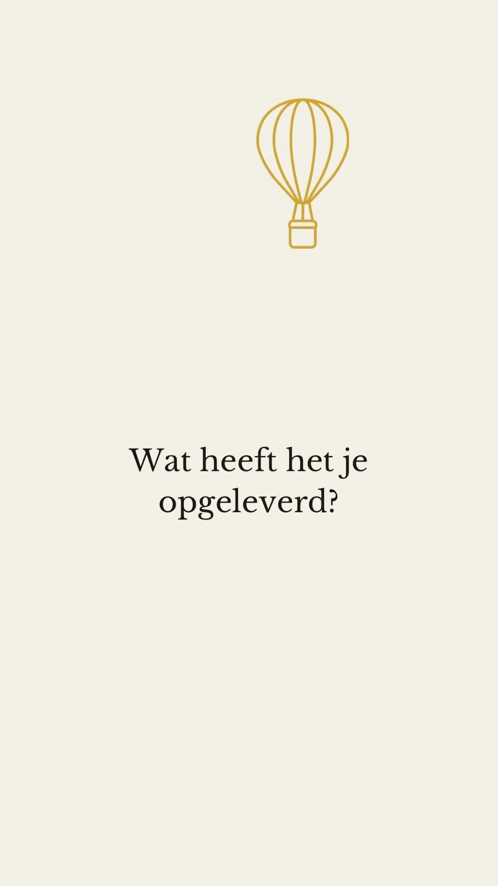 Wat heeft het je opgeleverd? 🎈
Rise up coachingprogramma @house_of_icho