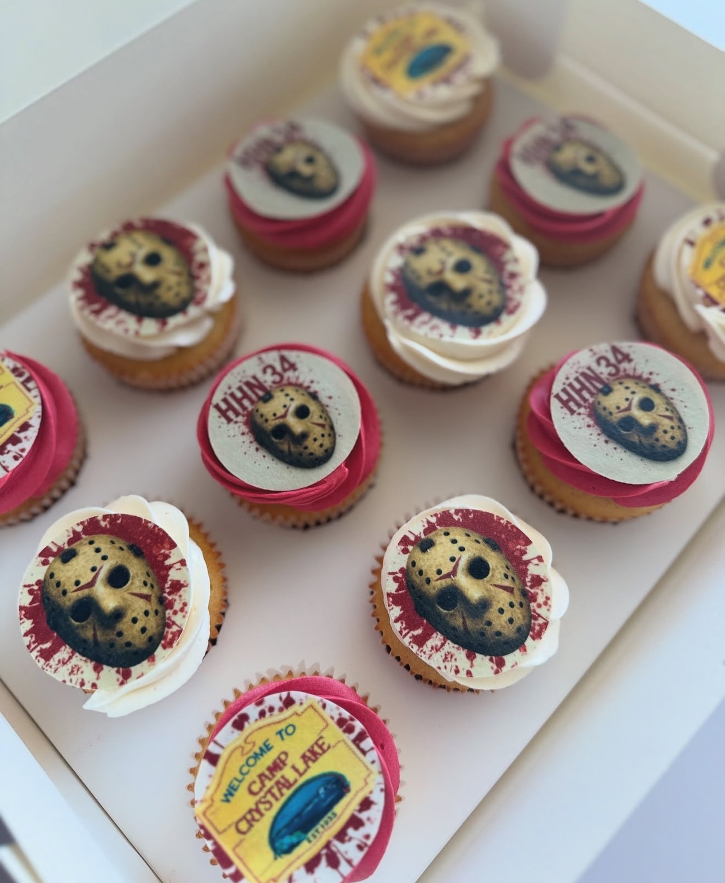 Itโs Friday the 13thโฆ and we chose treats ๐๐ค
Custom HHN inspired cupcakes for the crew who bring the scares to life. From Camp Crystal Lake to haunted nights, this one was a total scream ๐๐ช
#FridayThe13th
#HHN
#HalloweenHorrorNights
#UniversalOrlando
#UniversalStudios
#UniversalOrlandoResort
#UniversalHotels
#SpookySeason
#HorrorNights
#CampCrystalLake
#HorrorTreats
#SpookyDesserts
#CustomCupcakes
#ThemedDesserts
#ScaryGood
#SweetButSpooky
#OrlandoBaker
#CentralFloridaBaker
#DavenportFL
#FloridaBaker
#DessertArtist
#EdibleArt
#TreatYourself
#EventDesserts
#PartyDesserts
#HalloweenVibes
#HorrorFans
#HHNFans
#SpookyEats
#SweetTreatsByKaitAndKay