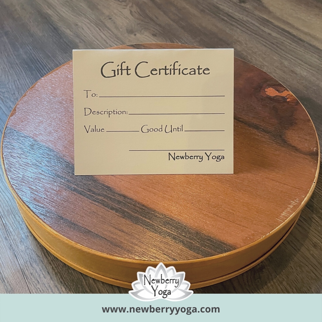 Looking for a gift for a friend or for yourself? A Newberry Yoga gift certificate is perfect for a relaxing and beneficial experience. This is a great way to start back or try out something new. Treat yourself or someone to a class at our studio! #newberryyoga #yoga #yogapractice #giftideas #yogagift #meditation #newberryyoga #chapinyoga #saludayoga #clintonyoga #columbiayoga #lexingtonyoga