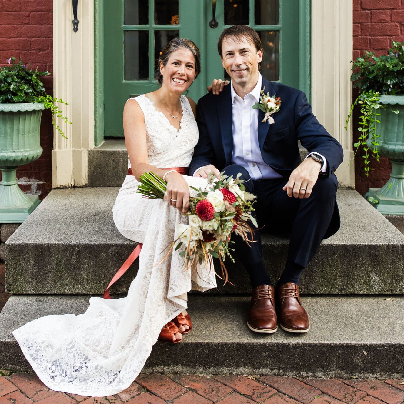 20 years later and they still clean up pretty well.
Proof that love stories don’t end after the wedding day — they just get better with time. 💛