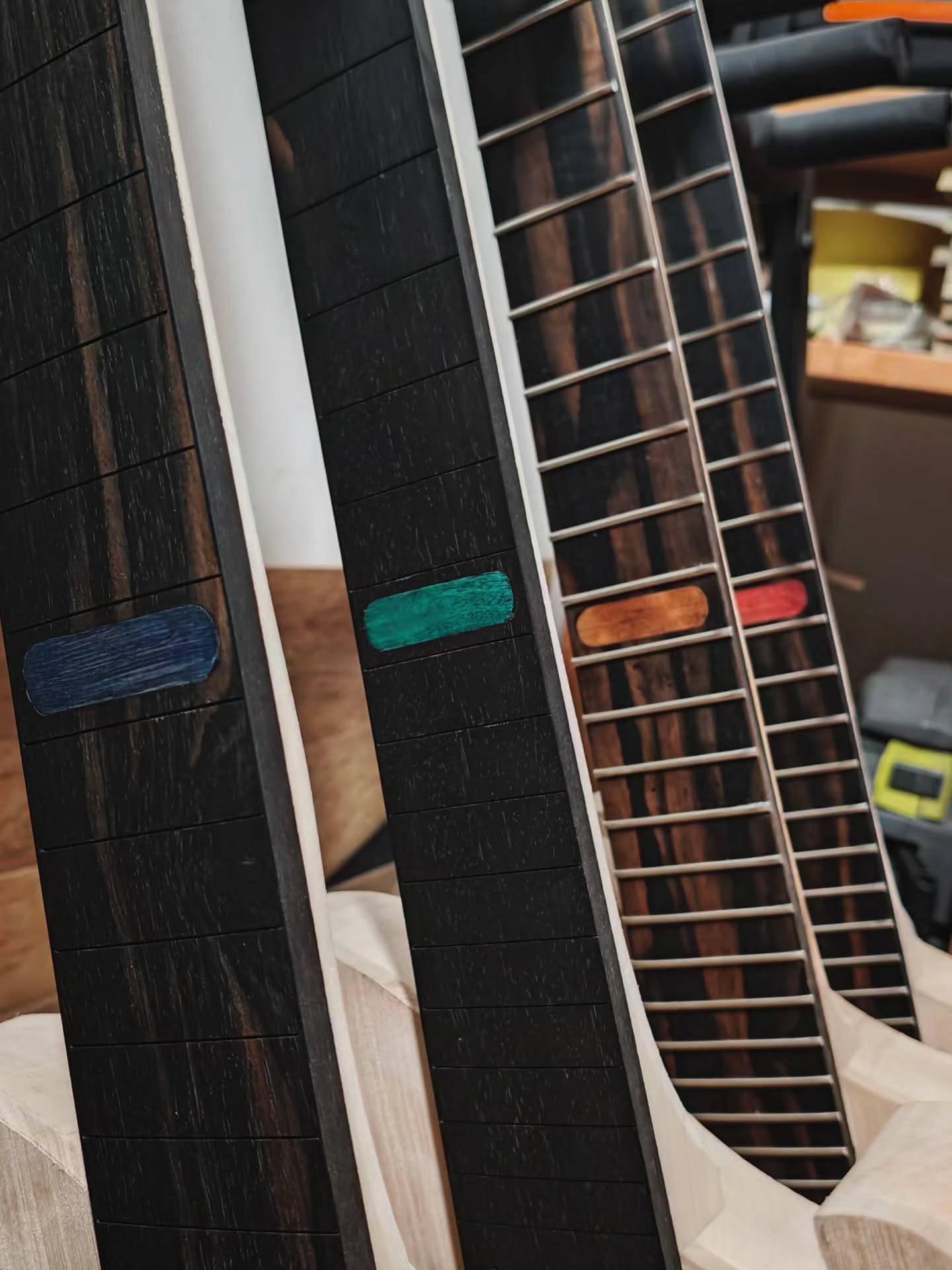 2/4 fretted. Plan is to have these ready for gluing up during the weekend.
They WILL be at @finlandtonefest at the end of the month. Tons of work still to do thoughšŖš»
#ipguitars #guitarbuilder #luthier #madeinfinland