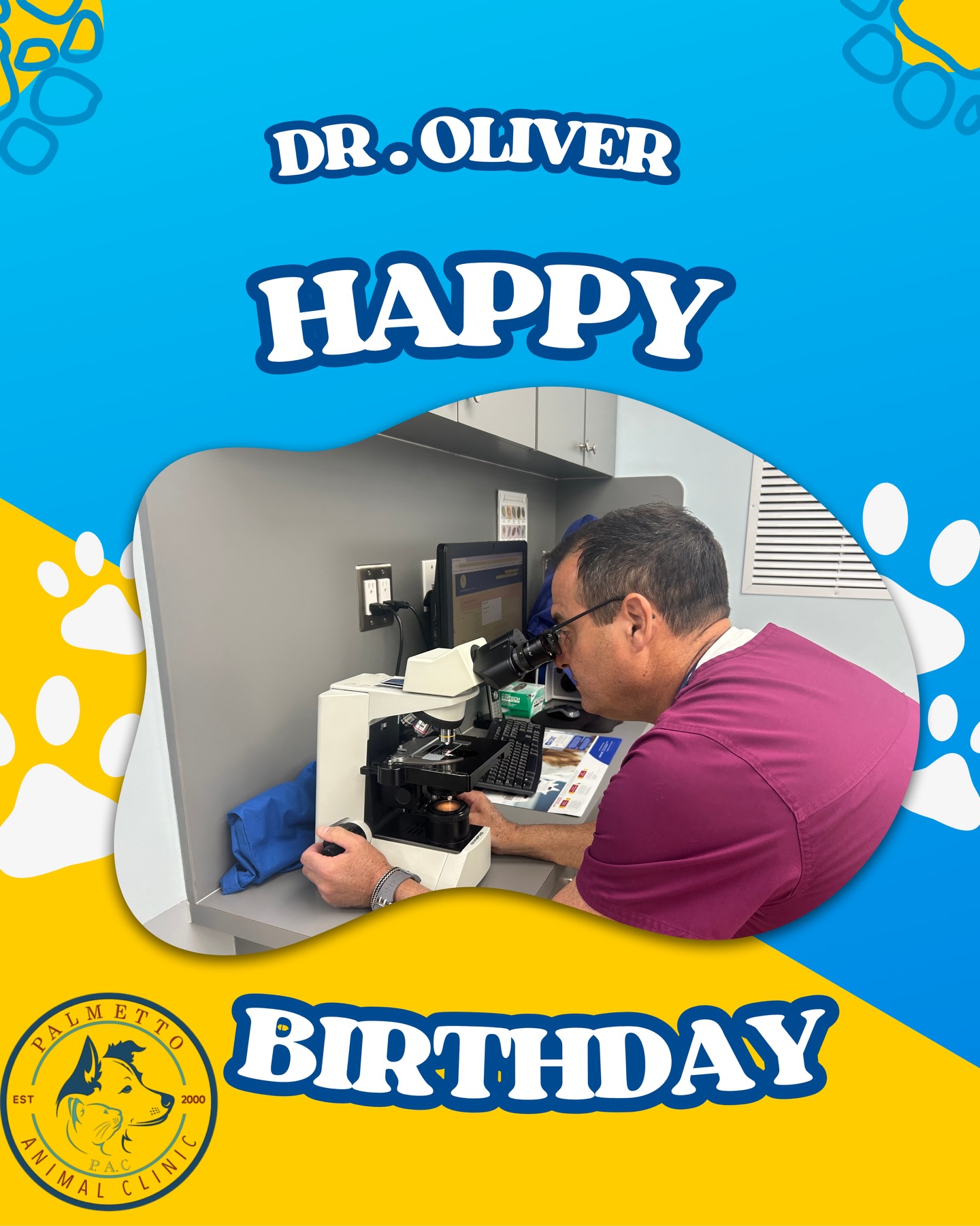 🎉🩺 ¡No queremos dejar pasar esta celebración tan especial! 🩺🎉
Celebramos el cumpleaños de nuestro querido Dr. Oliver, parte fundamental de la familia de Palmetto Animal Clinic. 🐾💙
Gracias por tu dedicación, compromiso y por cuidar con tanto amor a cada uno de nuestros pacientes peludos. Tu pasión por la medicina veterinaria y tu entrega diaria marcan la diferencia en nuestra comunidad.
¡Te deseamos un año lleno de salud, éxitos y muchas bendiciones! 🎂✨
Déjenle sus felicitaciones en los comentarios 👇🎉
#HappyBirthday #DrOliver #PalmettoAnimalClinic #VeterinariaConAmor #TeamPalmetto