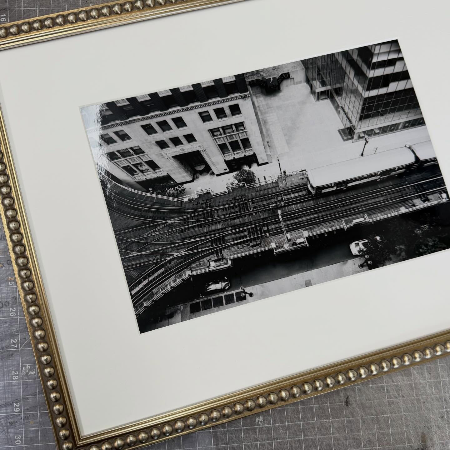 On my bench right now. I love this! @lizmillerinteriors @em.douglass #customartframing #blacksndwhitephotography