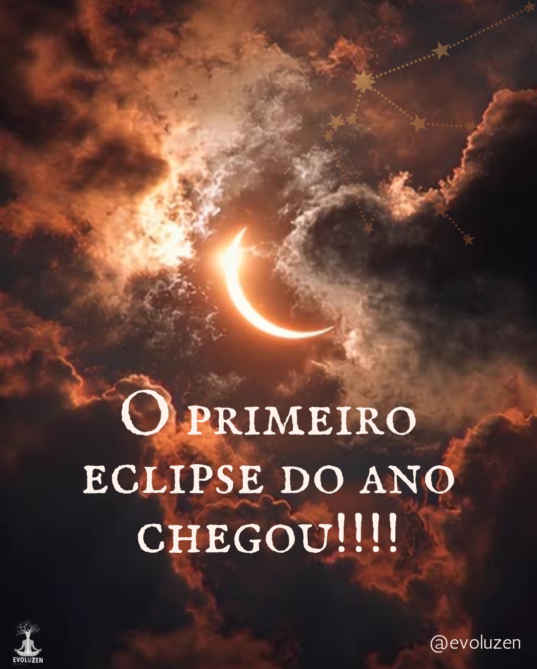 Hoje às 9h56 tivemos o primeiro eclipse do ano… Ele abre uma fase de transformações importantíssimas para o planeta e na vida de toda nós! ✨💫⭐️