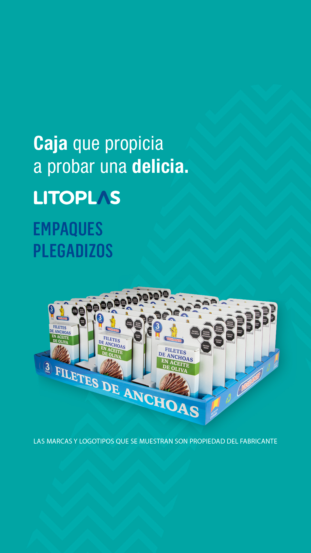 El arte de destacar. ✨ Exhibidores firmes y elegantes para Filetes de Anchoas de Vigilante. Calidad de impresión que atrapa miradas. ¡Dale a tu marca el empaque que merece!
🔗 Link en bio.
#Litoplas #empaques #exhibidores #cartón #AnchoasVigilante