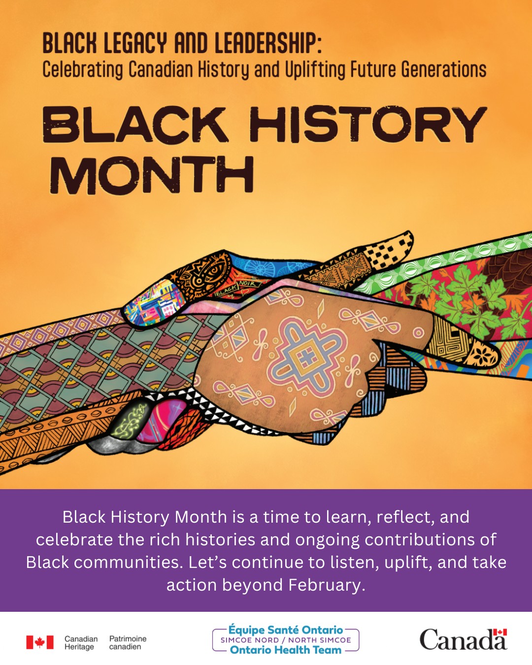 Black History Month is a time to learn, reflect and celebrate the rich histories, leadership and lasting contributions of Black communities in Canada. 🤝🏿
This month invites us to recognize the strength, resilience, and achievements of Black leaders while also acknowledging the ongoing work needed to address anti-Black racism and advance equity.
This month and beyond we encourage continued listening, learning and action to help build more inclusive, equitable communities for future generations.
#BlackHistoryMonth #BlackLegacy #BlackLeadership #EquityAndInclusion #AntiRacism #HealthEquity #CommunityWellBeing #NSOHT #OntarioHealthTeam #OHT