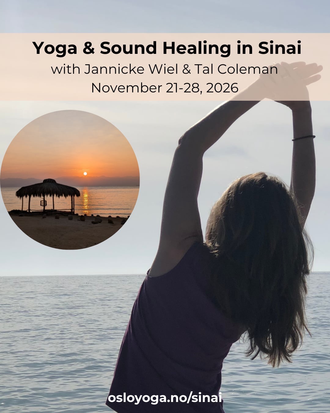 En uke borte fra nyheter og internett... fra kulden og mørket... fra arbeid og forpliktelse… til hav og strand... yoga og lydhealing... tur på Moses-fjellet.... snorkling i Rødehavet... egentid og hvile. 🤗
Vil du bli med oss på retreat i Sinai? 🧘🏽♀️🐫
21-28. november inviterer vi - Tal Coleman og Jannicke Wiel - til yoga og lydhealing i Sinai ved Rødehavet. Vi bor i små hytter i en beduin-inspirert øko-camp ved stranden. Fra yogaplattformen ser du rett ned på sjøen og soloppgangen.... 🎶🌅🧘🏻♀️🧘🏼♂️
Du er hjertelig velkommen!
www.osloyoga.no/sinai
@jannickewiel @talcoleman
#yoga&soundhealing #backtonature #simpleisbeautiful