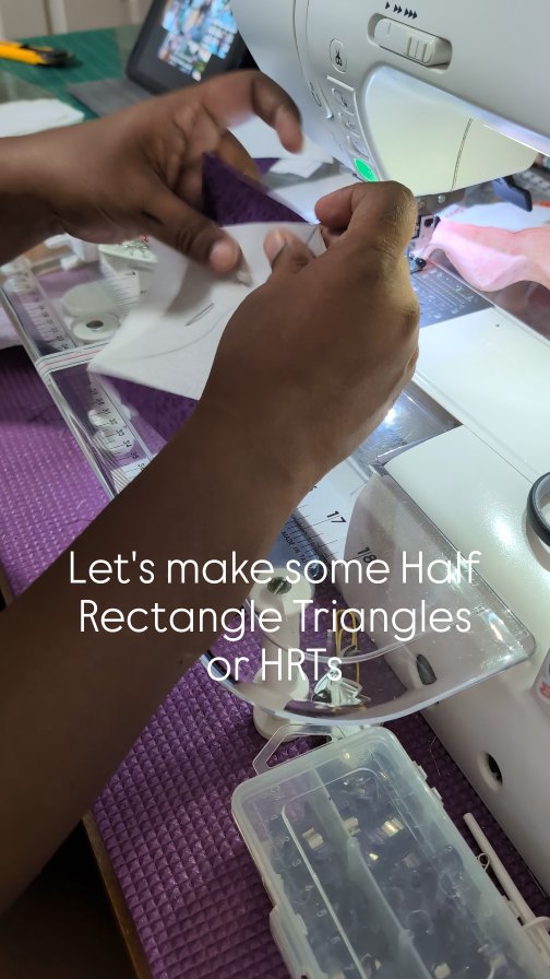 So well, the Starlight Courtyard quilt pattern release is definitely delayed! At the moment, we're all working very hard to get it ready for a Sunday release (Woo hoo, fun Sunday sewing!) But what can I say, I guess these things happen, and I am trying my best to make peace with it 🫶🏾
In the meantime I thought I would share a bit more about this pattern. Yes, it has half rectangle triangles or HRTs! HRTs are a great builder block, but they don't get used as frequently as half square triangles (HSTs). This is for a few reasons (and get ready for some mathematics throwback here!) - a) because of the angle of the seamline, sewing them and trimming can be slightly tricky; b) they are not as symmetrical as HSTs, so you'll need to typically make left HRTs and right HRTs that are mirror images of each other; and c) because of the way these are trimmed, typically it involves working with blocks cut on the bias, which makes things extra stretchy and extra prone to distorting.
Phew, well after that, it feels like HRTs should be avoided at all costs! But truthfully, they really aren't that bad. There are some tips to keep in mind when making them, which makes it a lot more manageable. And learning to make them can elevate quilt piecing skills to the next level for sure. Also, if the tips in the pattern aren't helpful, it's a good thing we live in an era with YouTube tutorials 🙌🏾
Also, did you catch a glimpse of that uber cute sticker on my sewing machine? The cutest little thing from @aliasartstudio
Stay tuned, the Starlight Courtyard quilt pattern will now release on the 15th of February! Woohoo ❣️
.
.
.
#starlightcourtyardquilt #cecesquiltsandthings #youngandmillennialquilters #quiltingmama