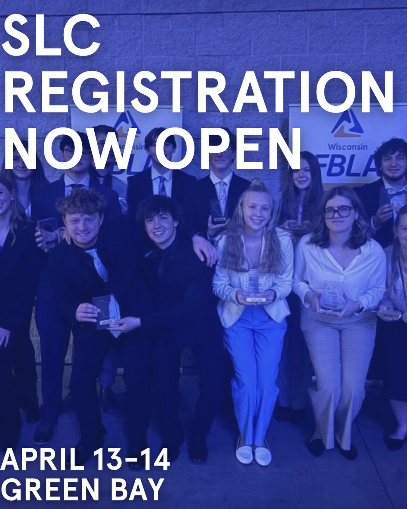 Registration for HS SLC is open now, check out wifbla.org for registration instructions. We can’t wait to see you in Green Bay!