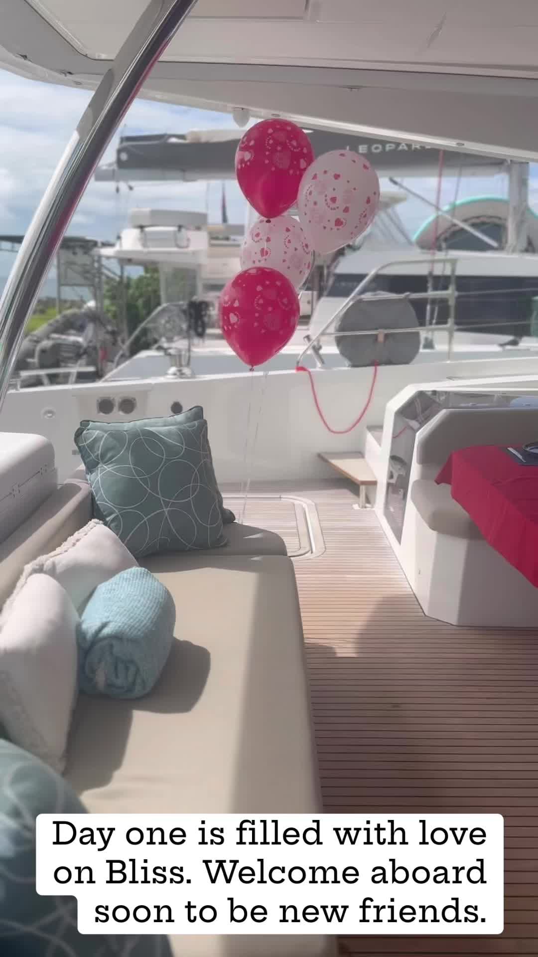 Champagne on ice.Roses catching the last of the Caribbean light.A table set not just for dinner… but for a week of memories. ❤️This is how we welcomed our Valentine’s guests aboard Bliss.Soft linens, flickering candles, a chilled bottle waiting to be uncorked, and that first magical moment when shoes come off and holiday mode quietly takes over. The sea humming in the background, the scent of salt in the air, and a promise of sunset sails, long lunches, and starlit soaks in the hot tub.Valentine’s on Bliss isn’t just a day.It’s seven days of slow mornings with coffee on deck, secret anchorages, hand-held walks along white sand beaches, and dinners designed for lingering.To love.To laughter.To choosing each other again and again. 🥂Welcome aboard, beautiful humans.Your week starts now.#BlissSailing #ValentinesOnBliss #LuxuryCharter #BVISailing #RomanceAtSea #YachtLife #CouplesEscape #SailInStyle