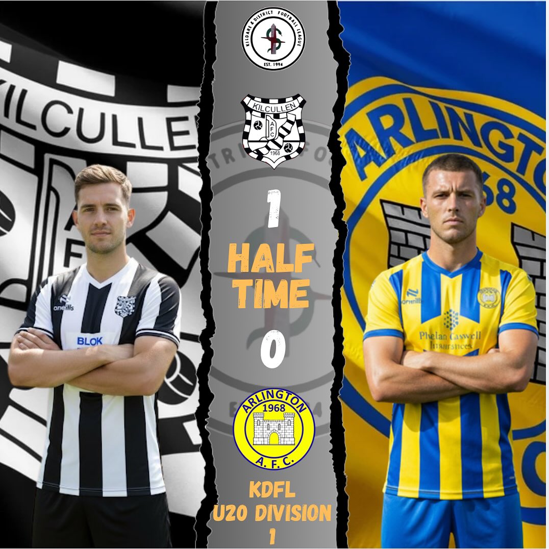 Kilcullen AFC ahead 1-0 at the break