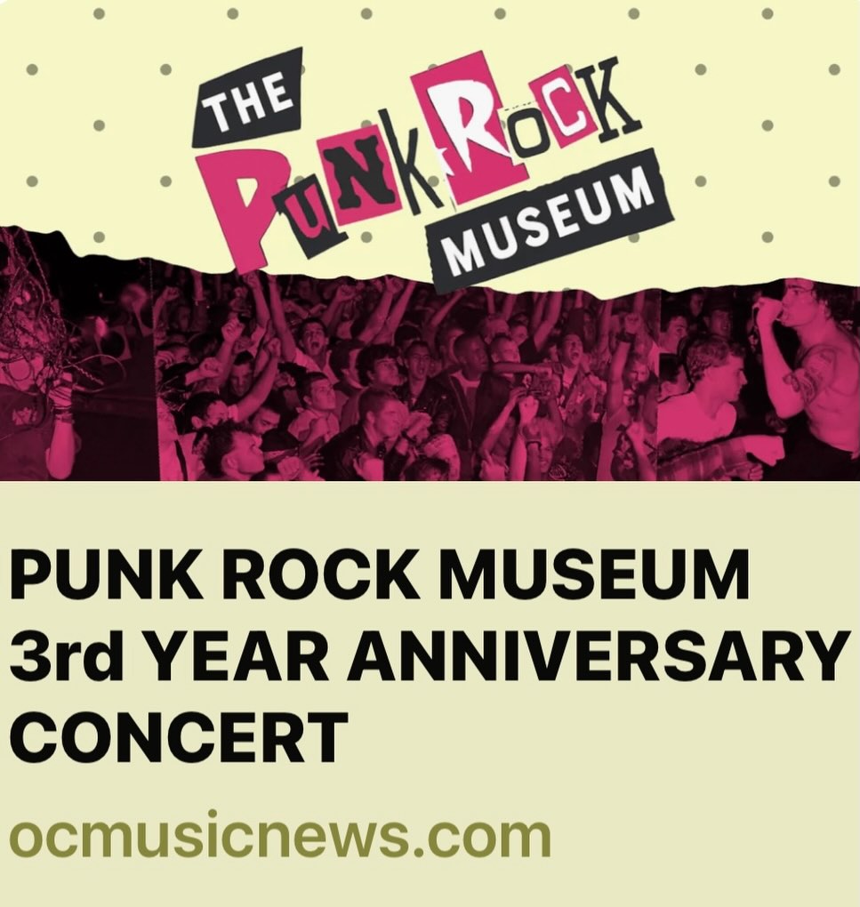 Read the details at @ocmusicnews1 about @thepunkrockmuseum ‘s 3rd anniversary celebration with @spikeandthegimmegimmes ! More announcements coming soon!!!
https://ocmusicnews.com/2026/02/09/punk-rock-museum-3rd-year-anniversary-concert/