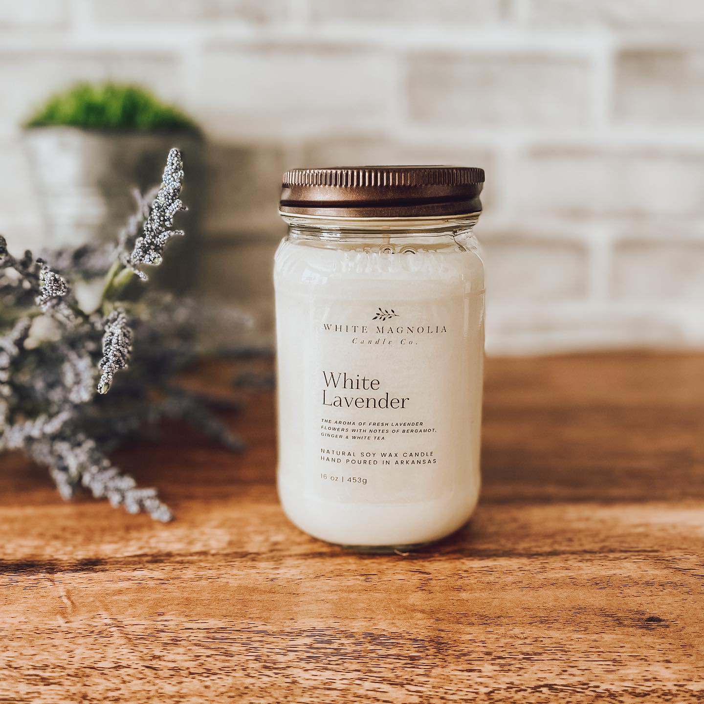 White Lavender
The aroma of fresh lavender flowers with notes of bergamot, ginger & white tea
Order yours today!
www.whitemagnoliacandlecompany.com
#soycandles #soywaxcandles #naturalsoywax #masonjar #luxury #soybeans #farmhousecandles #candles #homemade #madewithlove #arkansas #masonjar #homedecor