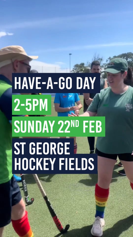 Have-a-go Day is the perfect opportunity to try a new sport and meet like-minded people at one of Sydney’s friendliest LGBTQIA+ communities.
A relaxed and fun afternoon designed for anyone who’s curious about the sport. No experience necessary!
• Sunday, 22 February from 2:00pm - 5:00pm
• St George Randwick Hockey Field
We'll have hockey sticks and shin guards on the day for new players. We recommend bringing your own mouthguard though (available at any chemist)
The canteen will be open throughout the afternoon with refreshments available.
We can’t wait to see you there!
#prideinsport #sydneyhockey