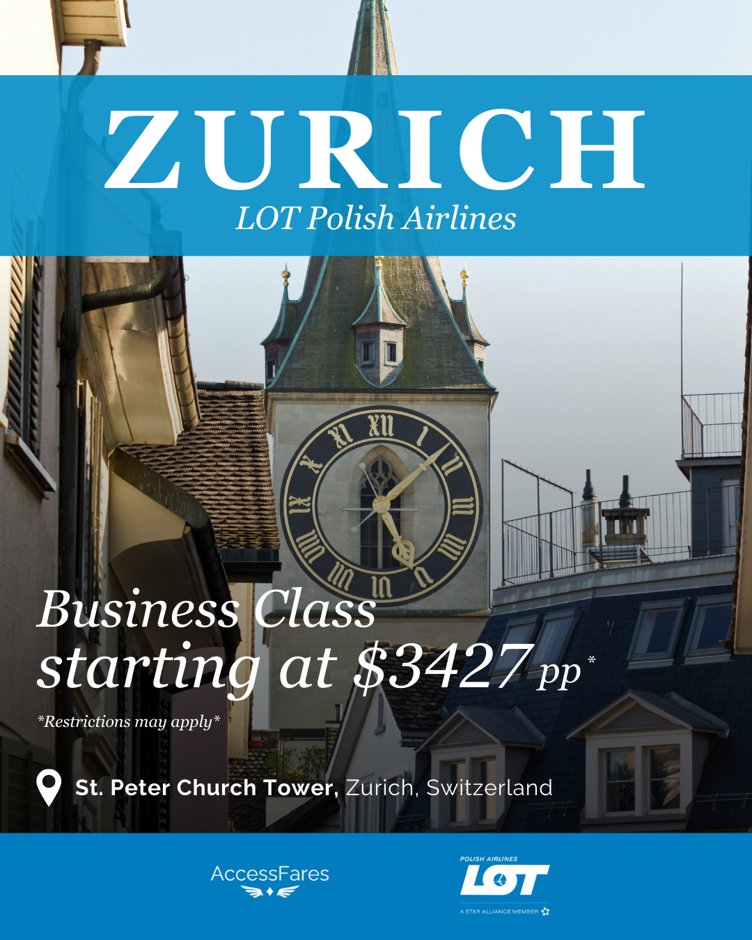 Zurich is calling 🇨🇭
Jet Set Thursday This Week: Zurich with LOT Polish Airlines starting at $3,427 per person. A seamless European journey, competitive premium pricing, and a destination your clients will fall in love with.
#travel #zurich #switzerland #destination #jetset