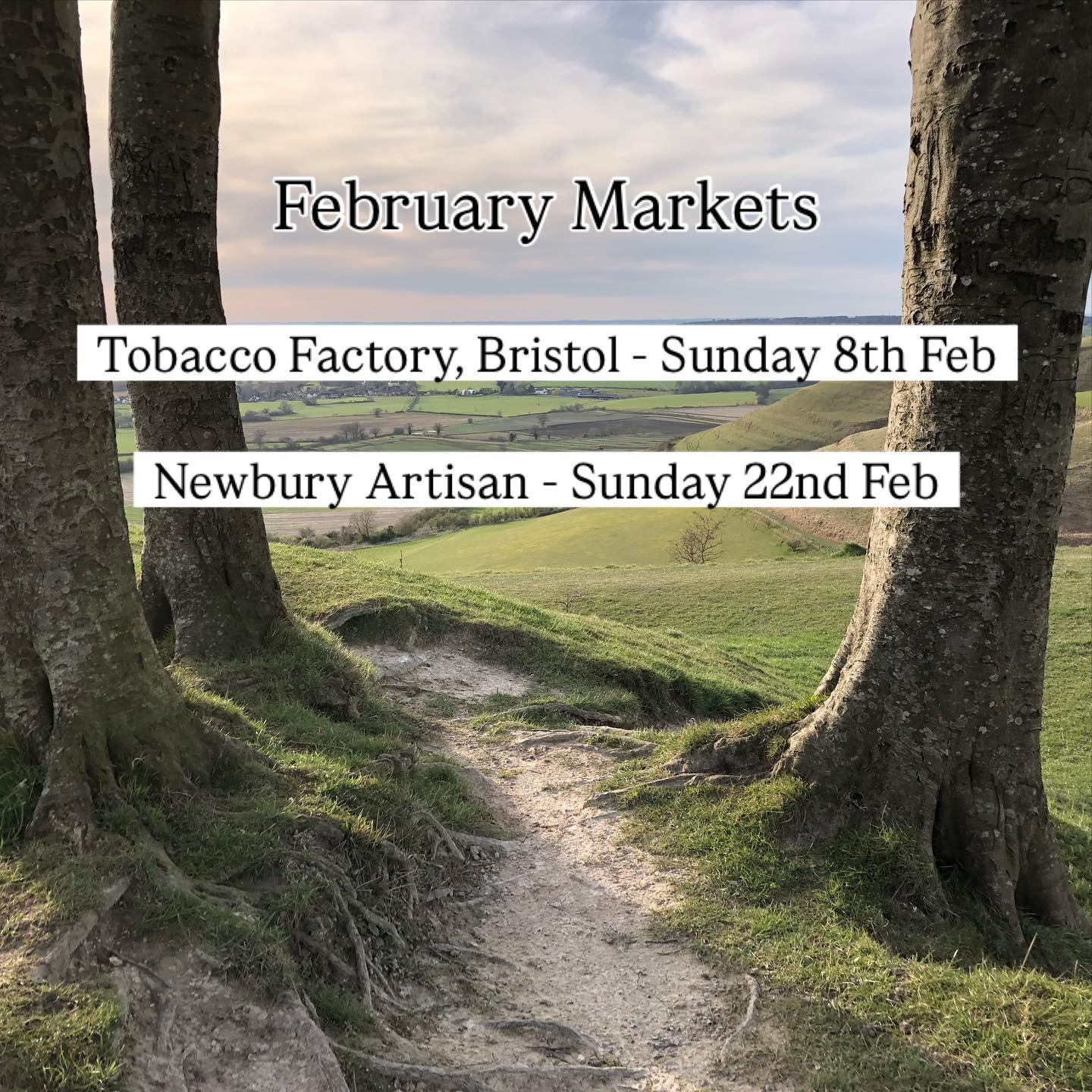 February Markets are a first for us, we usually wait until March. But this year we thought we’d try something new!
You can come see us and lots of other amazing independent businesses at these two markets:
🌲@tobaccofactorymarket - Sunday 8th Feb (Tomorrow!)
🌲@newburyartisanmarket - Sunday 22nd Feb