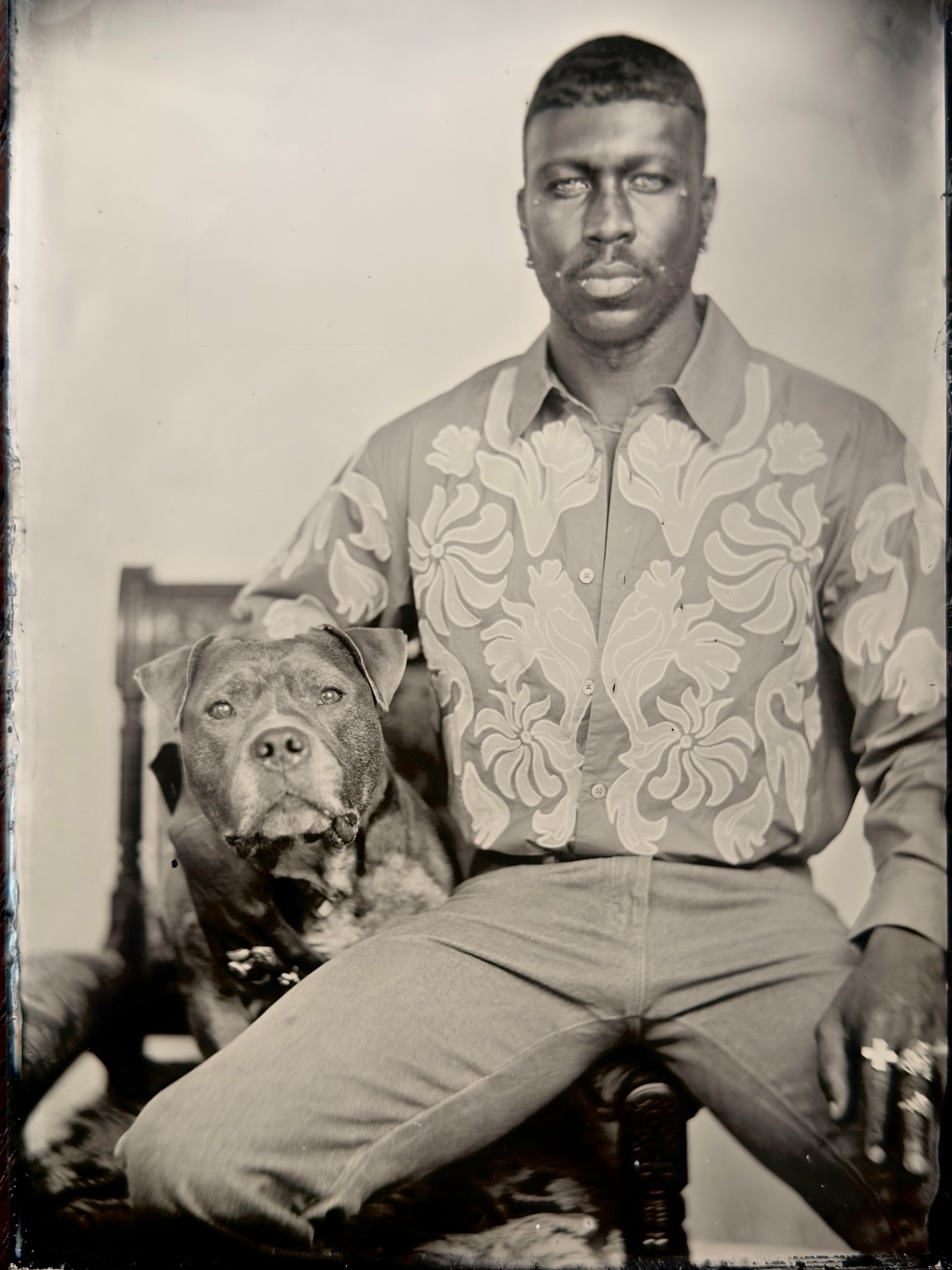 If you want to advocate, a deep understanding of historical truth is vital. Incredible photos and an essential message . Repost from @the_yvesdropper
•
hey, i’m Yves, photographed with me here is Biggs, a rescue available for adoption @animalfarmfoundation .
this is a tintype portrait of the two of us, taken on set a few days ago — a photographic process that dates back to the 1850s.
discrimination doesn’t always look the same. Breed-Specific Legislation (BSL) proves that.
It presents itself as protection — banning certain dogs, most often dogs that look like pitbulls — under the guise of public safety.
but these laws didn’t emerge in a vacuum. they were born from fear, amplified by media sensationalism, policy, and long-standing systems that decide who belongs in certain neighborhoods and who does not.
stereotypes became the story.
while disproportionately targeting dogs commonly owned by Black, Brown, and low-income families, BSL has functioned as a tool of exclusion — hiding behind the word “protection” while fueling housing instability, increased surveillance, forced pet surrender, and family separation. quick judgments, made without hesitation, rooted in appearance rather than fact.
like many discriminatory policies, enforcement is subjective. It relies on how something looks, not what it is.
there is no credible evidence that banning breeds makes communities safer. when I look at rescues, I see resilience and second chances, some of you have been taught to see danger.
what BSL truly reinforces is a long-standing pattern of bias — against certain dogs and against marginalized people. So when it comes to protecting our own, we will always rise.
this Black History Month — (and every day) — we honor the ongoing fight for equity by calling out injustice wherever it exists, especially for those who were never given the chance to. we push for laws rooted in fairness, science, and compassion.
we lead with heart.
we take action.
woof.
photographed by : @beacontintype beacontintype
wearing the malik top by @theother.style
(1st photo - taken in 2026)
(2nd photo - taken in the late 1800’s)