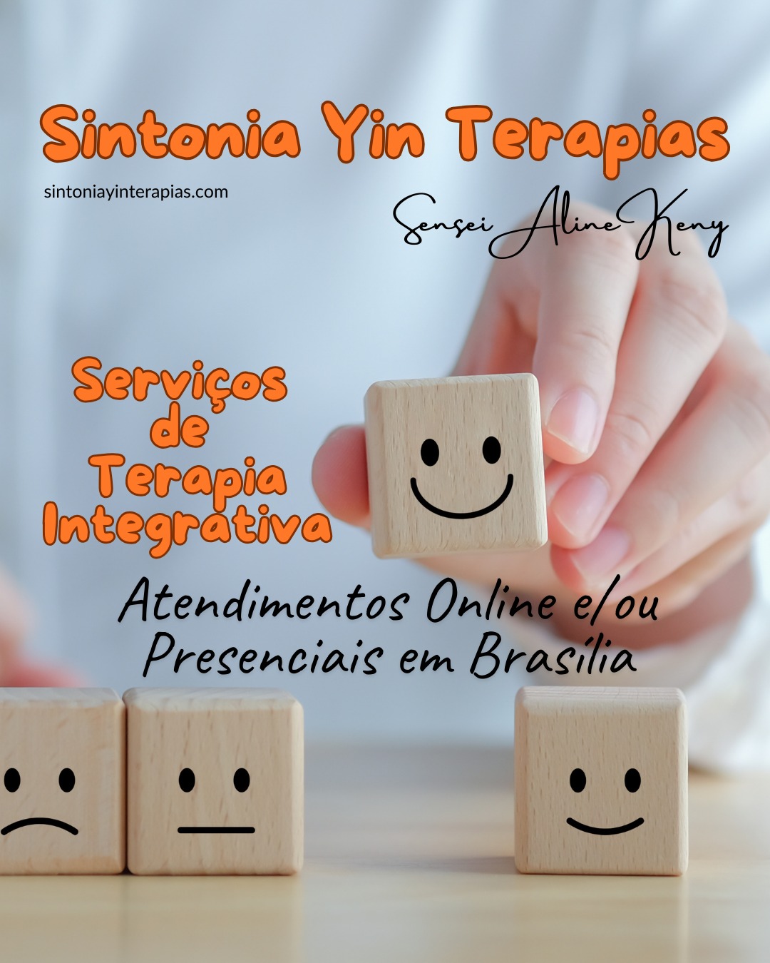 As Terapias Integrativas auxiliam na harmonização da mente, das emoções e da sua energia pessoal, promovendo equilíbrio, clareza e transformação em diferentes níveis do ser.
Na Sintonia Yin Terapias, os atendimentos são conduzidos pela Sensei Aline Keny, com muito amor e abordagem integrativa, respeitando a história, limitações e o momento de cada cliente.
🪷 Terapias disponíveis:
• Sessão de Terapia Integrativa
• Sessão de Meditação Guiada em Mindfulness
• Sessão de ThetaHealing®
• Sessão de Ho’oponopono
• Sessão de Constelação Sistêmica
• Iniciação/Curso em Reiki Usui Tradicional (do Nível 1 ao Mestrado)
Atendimentos online e/ou presenciais em Brasília.
Agendamentos pelo site:
sintoniayinterapias.com/agendamento-online
(Link na bio)
🍃
Sintonia Yin Terapias – Aqui é um cantinho de amor e autoconhecimento
• Sensei Aline Keny
Mestra em Reiki e Terapeuta Integrativa, especialista em autoconsciência, espiritualidade, saúde, equilíbrio e bem-estar.
📍 Atendimentos presenciais em Brasília
SCN – Quadra 04, Bloco B. Edifício Varig – Asa Norte (DF)