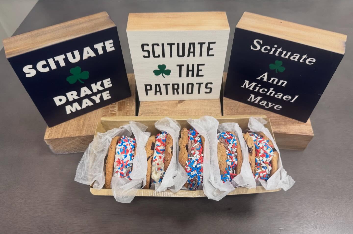 Scituate ❤️’s Drake Maye x We Love A Parade
G.I.V.E.A.W.A.Y.
🍦❤️🏈💙☘️
One lucky fan will win a Nona’s football-themed ice cream cake, a Panona 5-pack, (3) Rustic Marlin Patriots blocks and a Scituate ☘️ Drake Maye t-shirt for the Super Bowl LX tomorrow.
How to enter on Facebook:
✔️Follow Nona’s Homemade + Brian Rojik for Mayor.
✔️Like this post.
✔️Tag two of your game-day buddies.
How to enter on Instagram:
✔️ Follow @nonashomemade + @brian.rojik
✔️Like this post.
✔️ Tag two of your game day buddies.
🎉Share to your story for 10 extra entries.
Ends Feb. 8 at noon EST.
Come on down to Nona’s Scituate for an ice cream and grab your own. All funds raised will go towards the 2026 St. Patrick’s Day Parade as we support Brian Rojik in his run for mayor! ☘️🙌🏻
*Not associated with Instagram or Facebook.