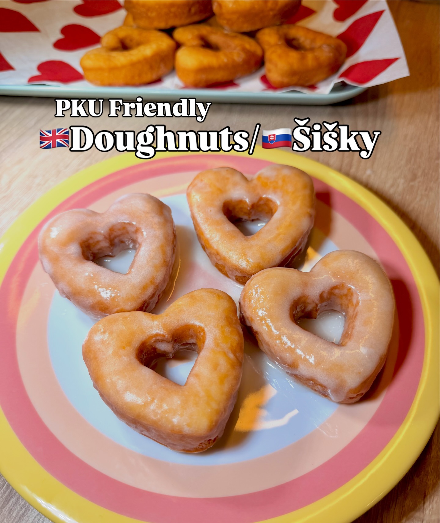 🇸🇰 Dnes sme robili šišky v tvare srdca. 1 šiška (30g)=15 mg Phe. Valentín sa blíži ❤️ a ja ho absolútne milujem!
Ak neviete nájsť recept na blogu, napíšte do komentára „recept“ a ja Vám pošlem DM 💌
🇬🇧Today we made heart-shaped donuts. 1 donut(30g)-15mg Phe. Valentine’s Day is just around the corner ❤️ and I absolutely love it!
If you can’t find the recipe on the blog, comment “recipe” and I’ll send you a DM 💌
#doughnuts #pku #valentines #heartshaped #sisky