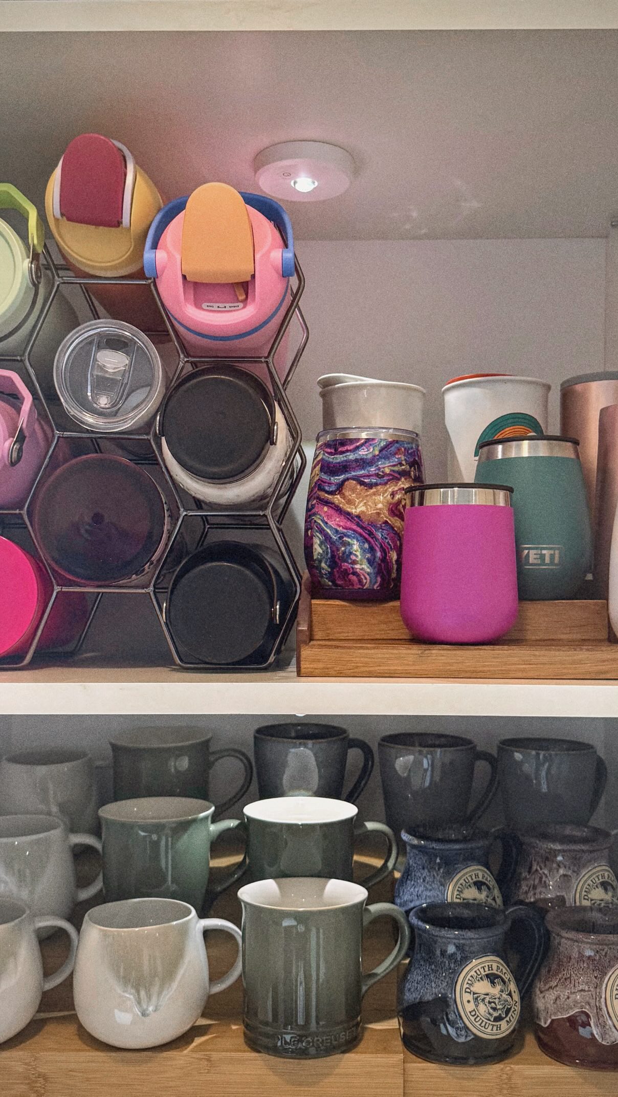 With the kids off to college, it was time to simplify and refresh their kitchen, moving onto the beverage areas. We donated what was no longer needed, reunited like items that had migrated elsewhere, and repurposed existing organization products - layering in a few thoughtful upgrades for a polished result! #cabinetstorageorganizer #proffesionalorganizer #homeorganization #kitchenorganization