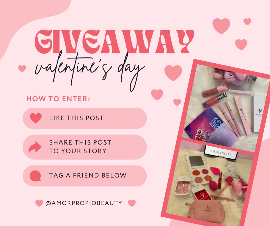 Momento de Celebrar el amor y la amistad! 💗 Giveaway ✨Complete todo lo requisitos. Ganador al final del mes. Winner at the end of the month. #giveaway #valentinesday #galentinesday #sharelove❤️ #amorpropiobeauty