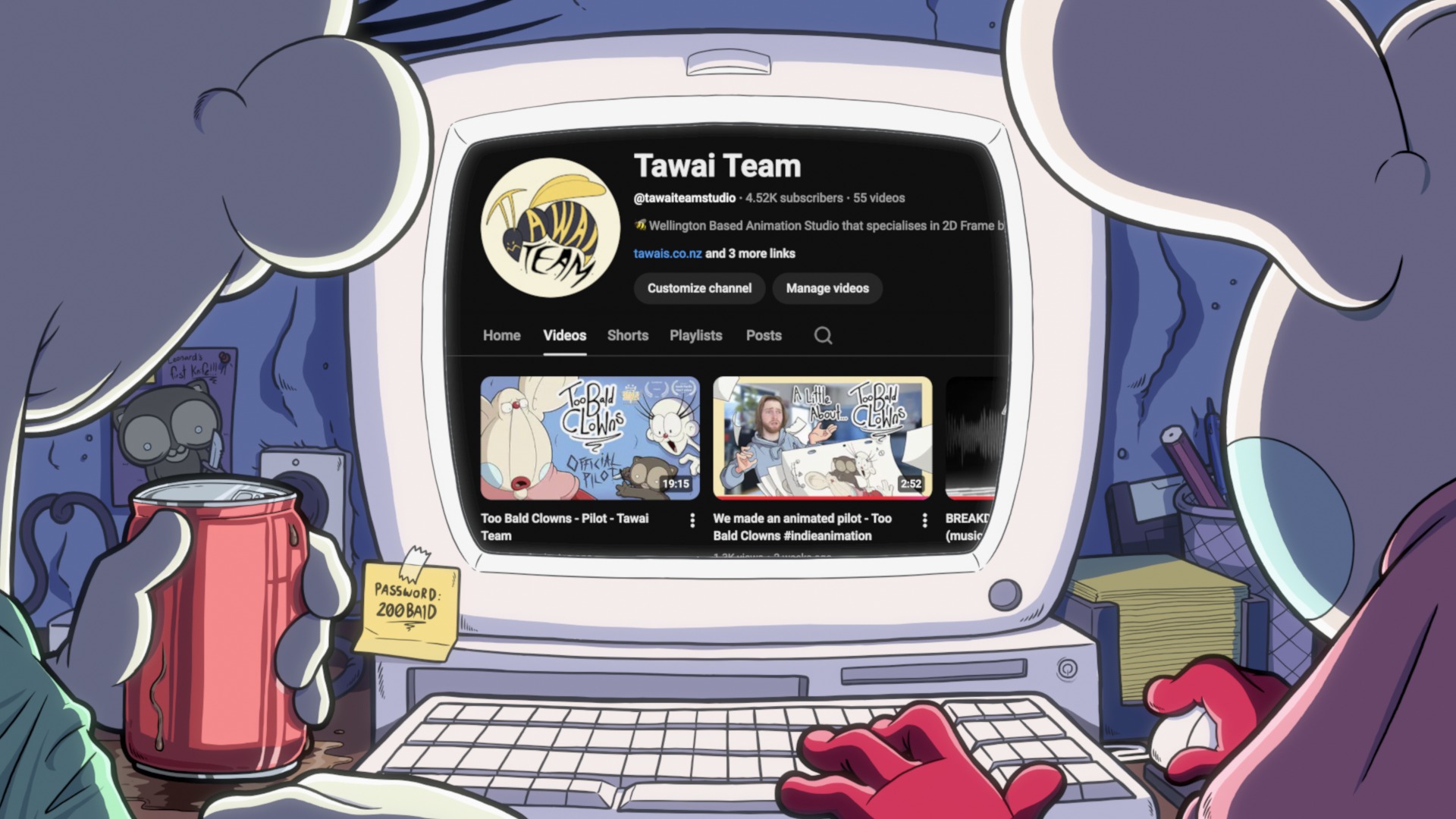 Too Bald Clowns is on YouTube now! Click on our link tree in our profile to go give a watch!