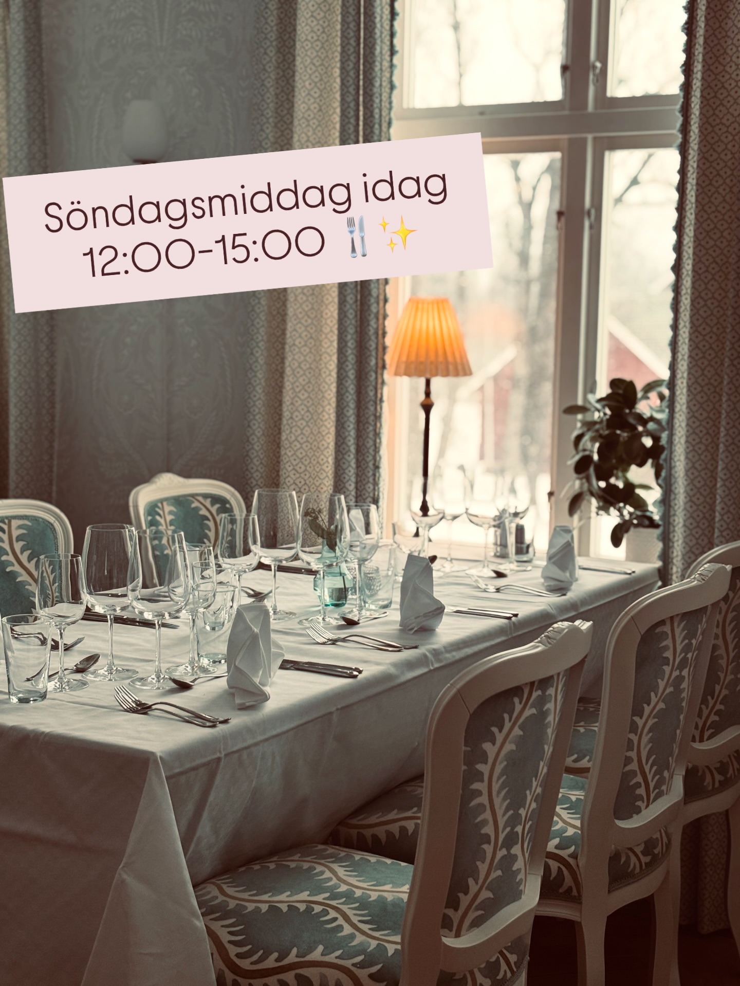 Idag på Herrgården
12:00-15:00
Flankstek, sötpotatispuré, rostad spetskål krossad potatis, örtsmör, sallad & bröd. Dessert ingår 💛