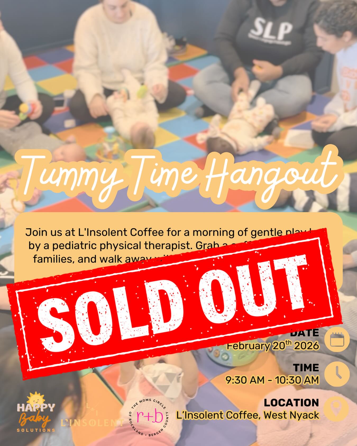 ‼️SOLD OUT‼️
You guys were so quick in getting your tickets that we already planned for another one in March 😎
Mamas I hear you and don’t worry we will announce the date soon! For all those who missed out, send me a DM and I will personally send you the link to register.
Looking forward to seeing all the babies in a couple of weeks ! 🤍
@itsthemomscircle @linsolent.coffee