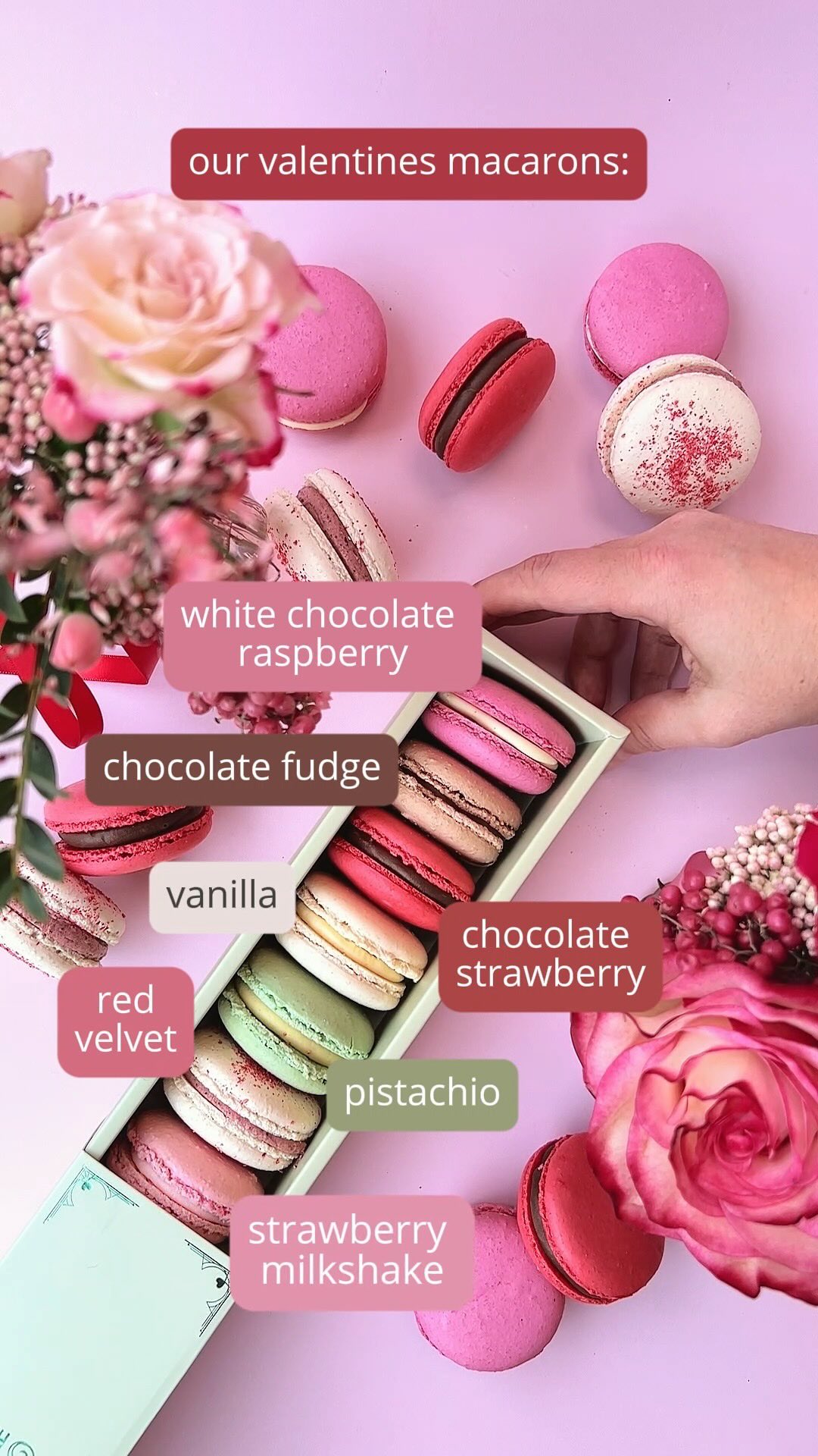 Our Valentines pre order slots are filling up fast, we will be closing off pre orders at 6pm tomorrow so make sure to jump on and secure yours 🥂❤️
#letthemseecake #cardiffmacarons #valentinesday