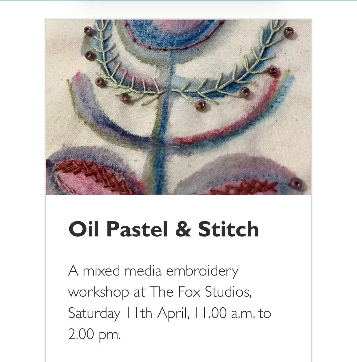 There's a lot going on in the workshop schedule over the next month or so. I've been beavering away to bring new themes and subjects to you.
If there is something that isn't there that you'd like to do, then please let me know. Or, if you'd like me to bring it to your group, get in touch.
More details and bookings are at the website.
#textileworkshop #embroideryworkshop #tameside