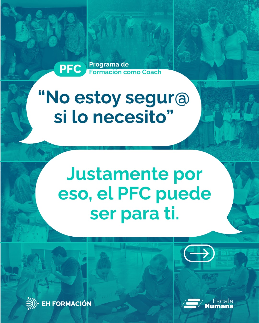 ¿Te interesa, te llama… pero no sabes si realmente lo necesitas?
Eso suele pasar cuando algo en tu vida ya está pidiendo cambio, aunque no sepas todavía cuál 🧐.
No necesitas estar perdido ni tocar fondo.
💡 A veces, la falta de claridad ES la señal.
El PFC (Programa de Formación como Coach) es un proceso que te ayuda a ordenar, entender y avanzar con sentido.
Te entrega competencias que puedes aplicar desde el primer día y que impactan tu manera de relacionarte, decidir y liderar hoy y a largo plazo 💪.
Si ya estás buscando algo distinto, este puede ser el paso que estabas esperando!!
🎓 Fórmate en el PFC 2026
📆 Abril 2026 | Cupos limitados!!
📩 Contáctanos en ehformacion@ehumana.cl
#Formacioncomocoach #CoachingOntologico