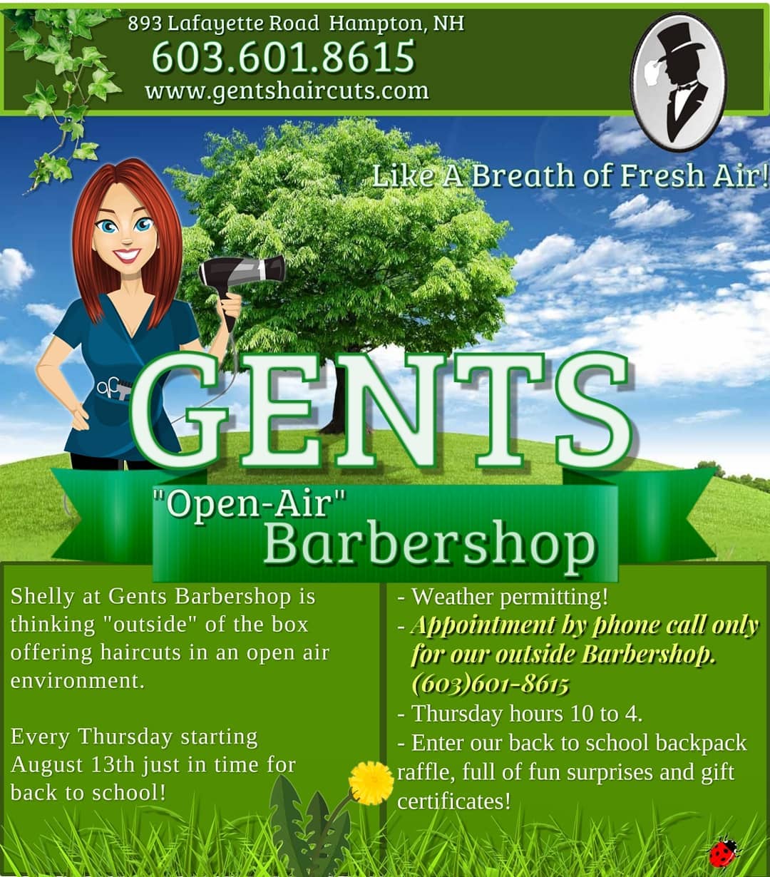 You can find me under the beautiful tree in front of Gents on Thursdays! Looking forward to seeing my Gents family ❤