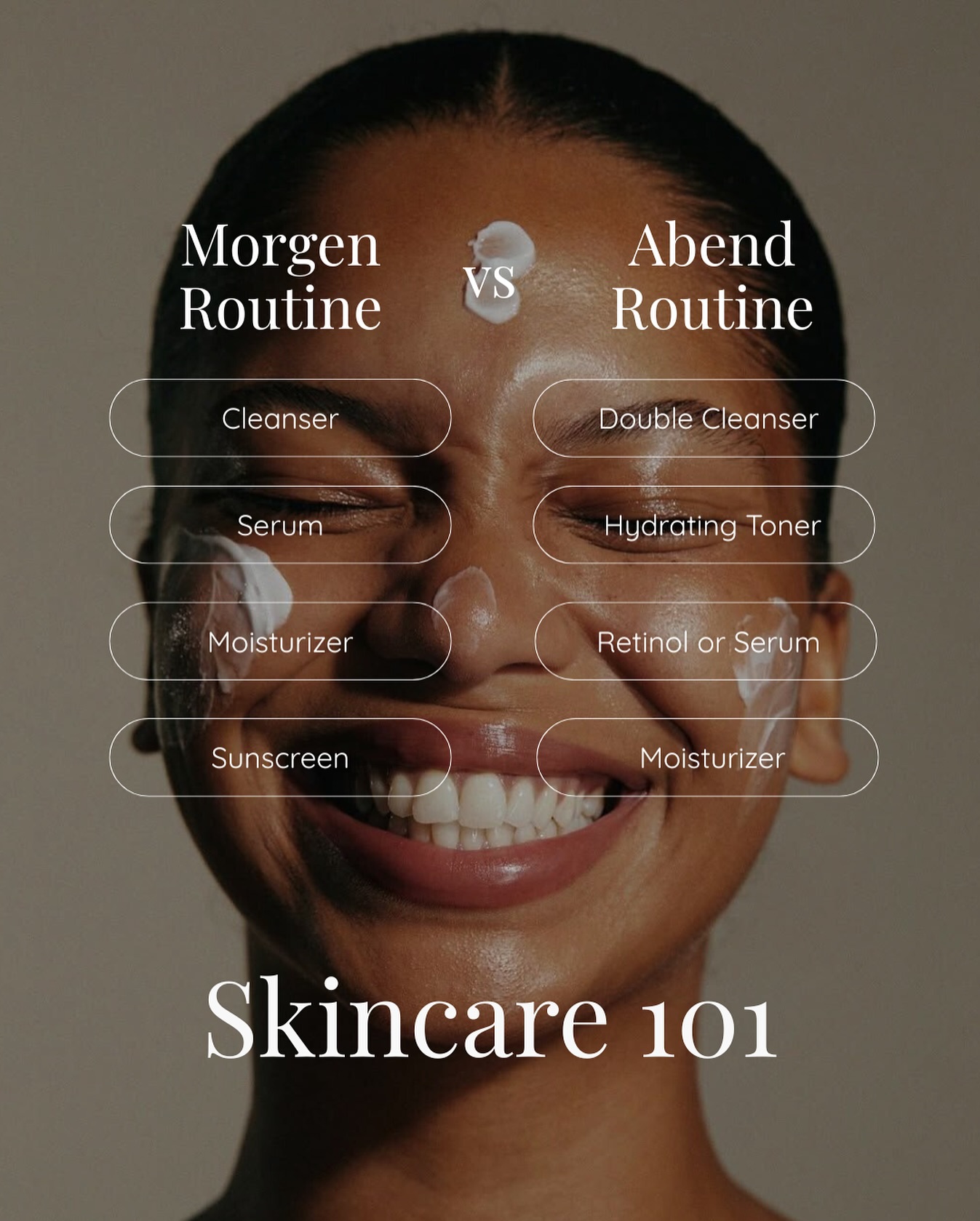 Morgen vs. Abenderoutine: Wo liegt der Unterschied? 🧼
Während wir und morgens mit SPF und Antioxidantien gegen Umwelteinflüsse wappnen, geht es Abends um Regeneration (Stichwort Retinol und Double Cleansing). 🌙
Welcher Schritt ist für dich der wichtigste? Schreib es uns in die Kommentare. 👇🏼
#skincare #skincare101 #doublecleansing #spf #skincareroutine #nuaaesthetics