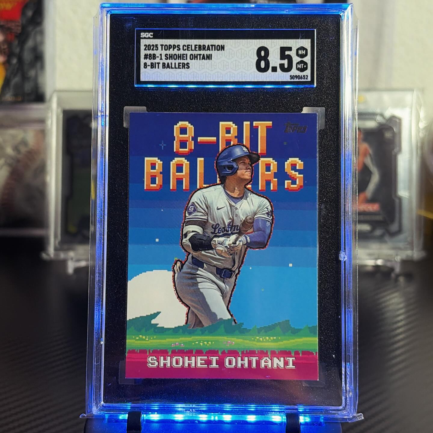 Who's ready for some 8-bit action? 2025 Topps Celebration 8-Bit Ballers 🕹️ Shohei Ohtani Graded 8.5 by SGC now at Rocket’s Locker!
🔥
🔥
🔥
#tradingcards #shohei #mlb #topps #cardsofinstagram