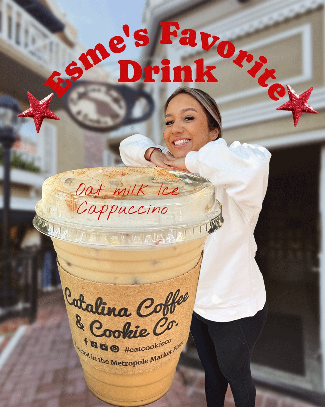 Meet Esmeralda one of our star baristas!☕️
Her favorite drink?
iced oat milk cappuccino with raw sugar
Smooth, lightly sweet, and perfectly balanced…
just like her energy behind the bar.
Next time you see👀 her, ask for her favorite and try it yourself. ☺️
#catcookieco